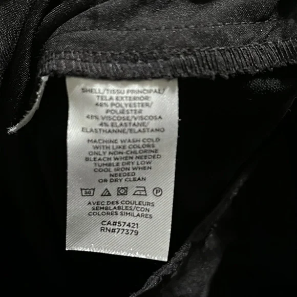 Ann Taylor Black Dress Pants 6 Straight Leg EUC - Picture 7 of 8